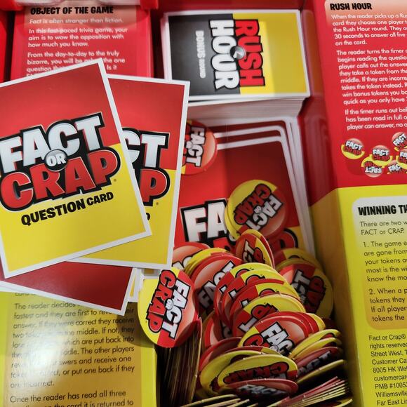 Fact Or Crap Trivia Party Board Game All Pieces included Fun Icebreaker Holiday - Picture 6 of 10